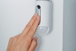 connecting the camera of a burglar alarm system, a Photo by Nito