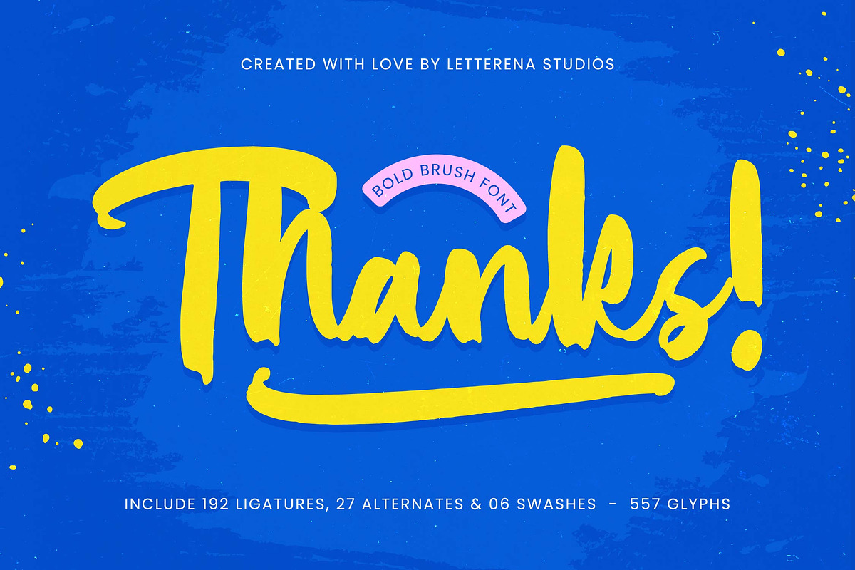 Dateline Bold Brush Font, a Script Font by Letterena Studios Script (Photo 20 of 20)