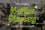Nafika Display Hand-Drawn Font, a Font by Haps Space (Thumbnail 1 of 8)