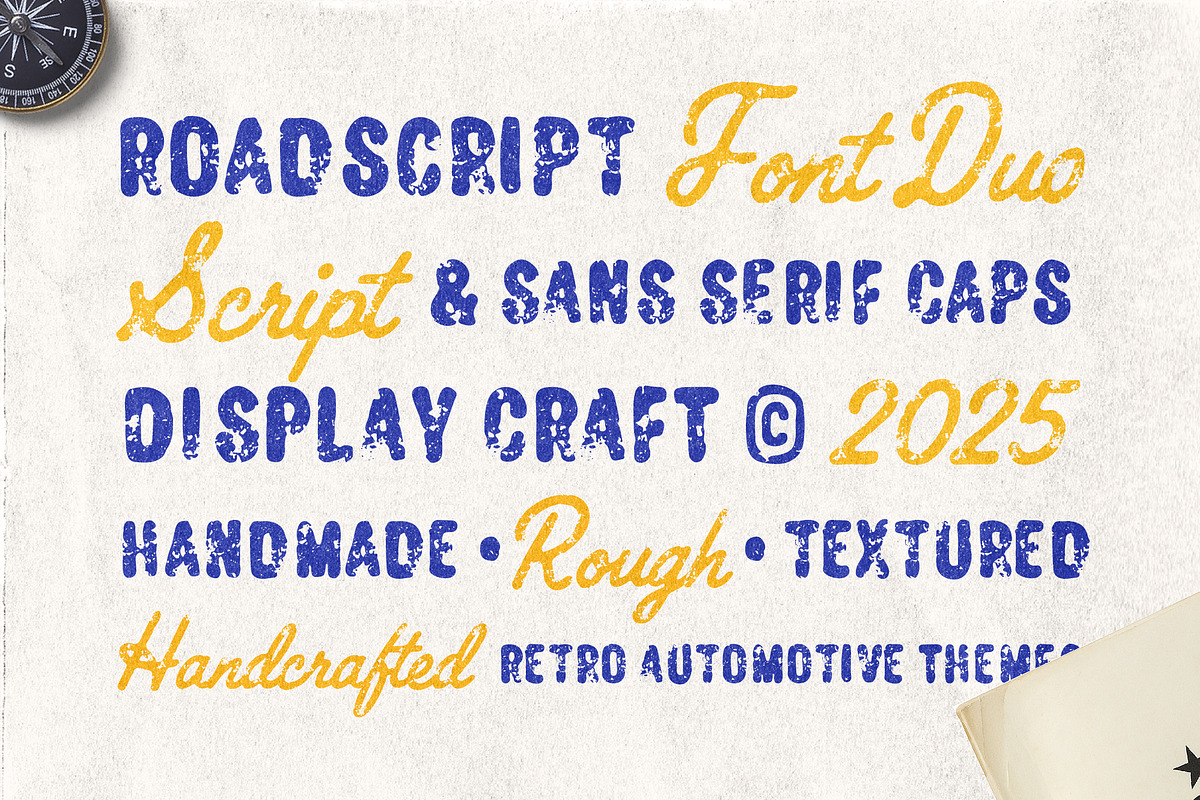 Roadscript – Retro Font Duo, a Script Font by Edignwn Type (Photo 10 of 14)
