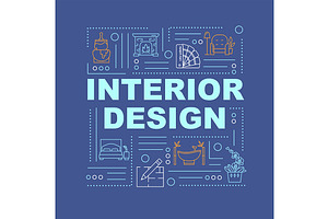 Interior Design Word Concepts Banner