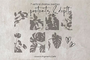 Leafy Botanical Shadow Overlays, a Background Graphic by Pigment Café (Thumbnail 6 of 8)