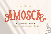 Amosca - Modern Serif Typeface, a Serif Font by overlaytemplates (Thumbnail 1 of 5)