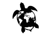 World Map Sea Turtle Bundle, an Illustration by Gaye Art (Thumbnail 25 of 31)