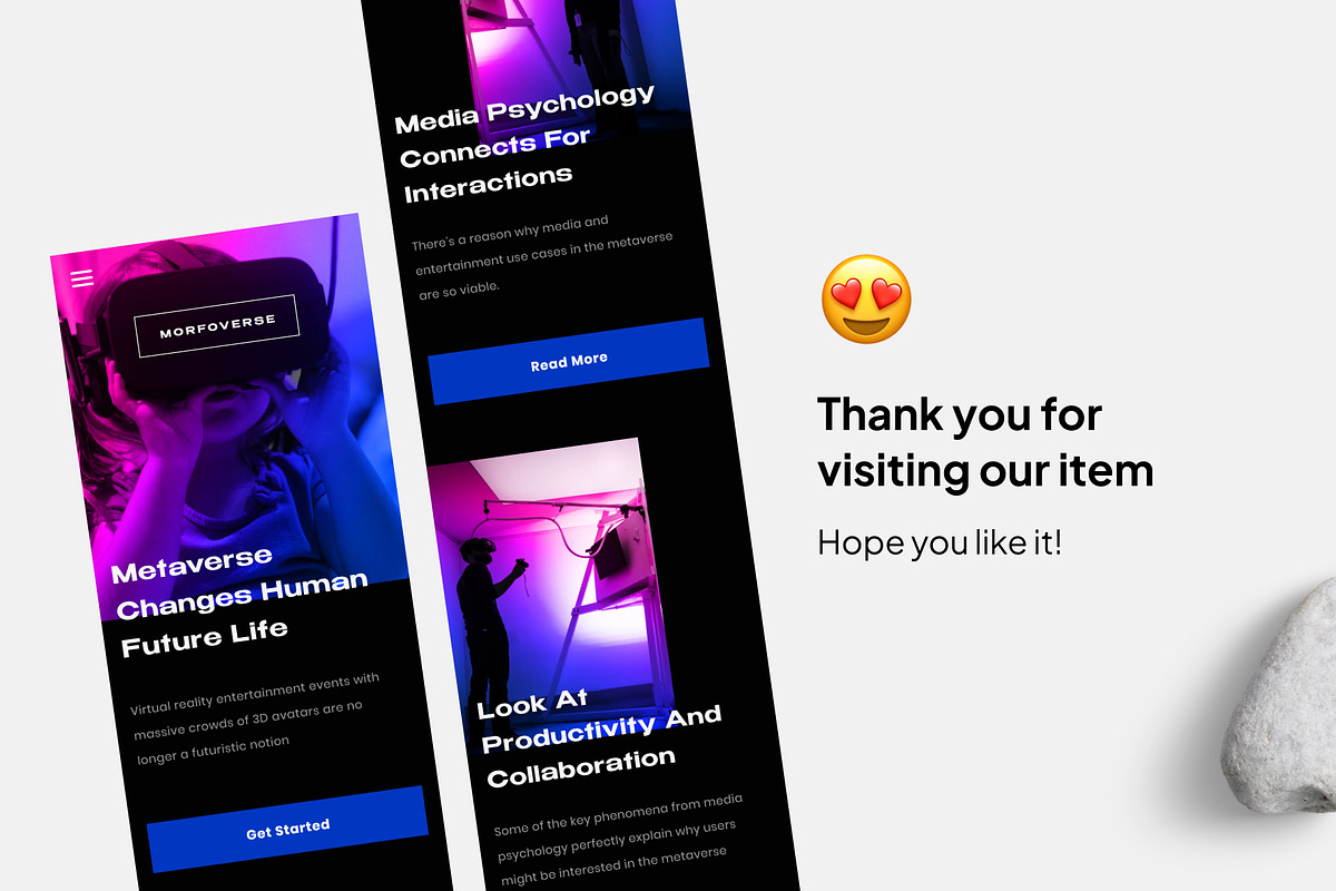 Responsive Morfoverse Product VR App, an UI Kit Template by Panen Creative (Photo 3 of 3)