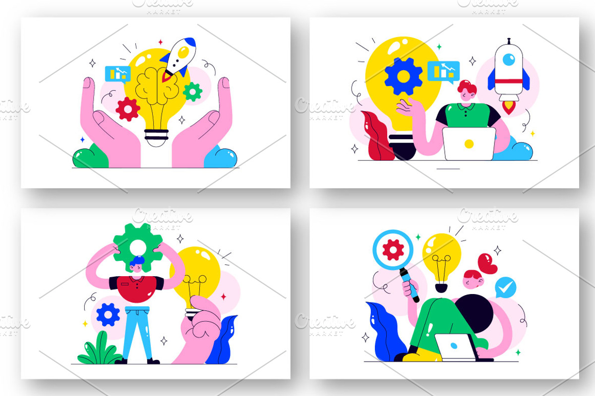 10 Innovation Illustration, a Person Illustration by denayunebgt (Photo 3 of 4)