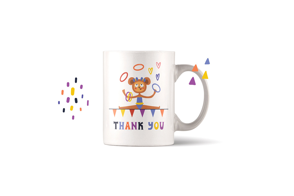 Circus font and clipart, a Font by JuliyArt (Photo 8 of 8)
