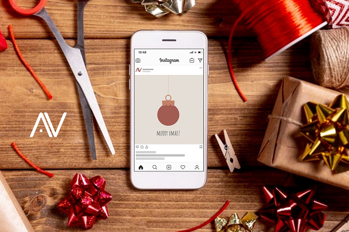10 FESTIVE INSTAGRAM TEMPLATES, a Social Media Template by Anastasia_avgr (Photo 3 of 4)