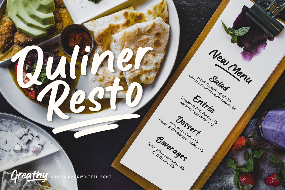 Greathy Font, a Font by Allouse Studio (Photo 7 of 11)