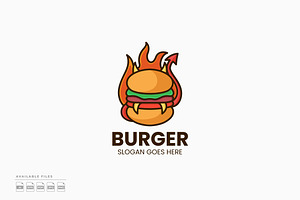 Devil Burger Logo, a Branding & Logo Template by Zeer Graphic