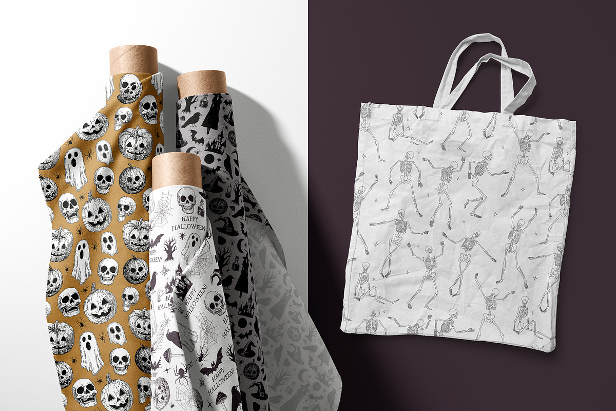 Halloween seamless patterns, a Pattern Graphic by AnMark (Photo 3 of 5)