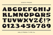 Disco Fries: A Retro Poster Font, a Sans Serif Font by DeliFreshTypeCo. (Thumbnail 2 of 5)