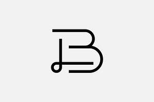 Letter L B Monogram Logo