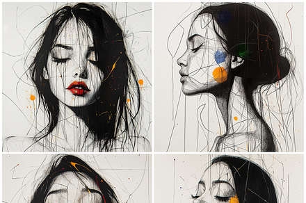 4 Abstract Woman Art