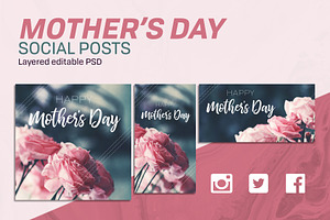 Mother's Day Rose Social Posts