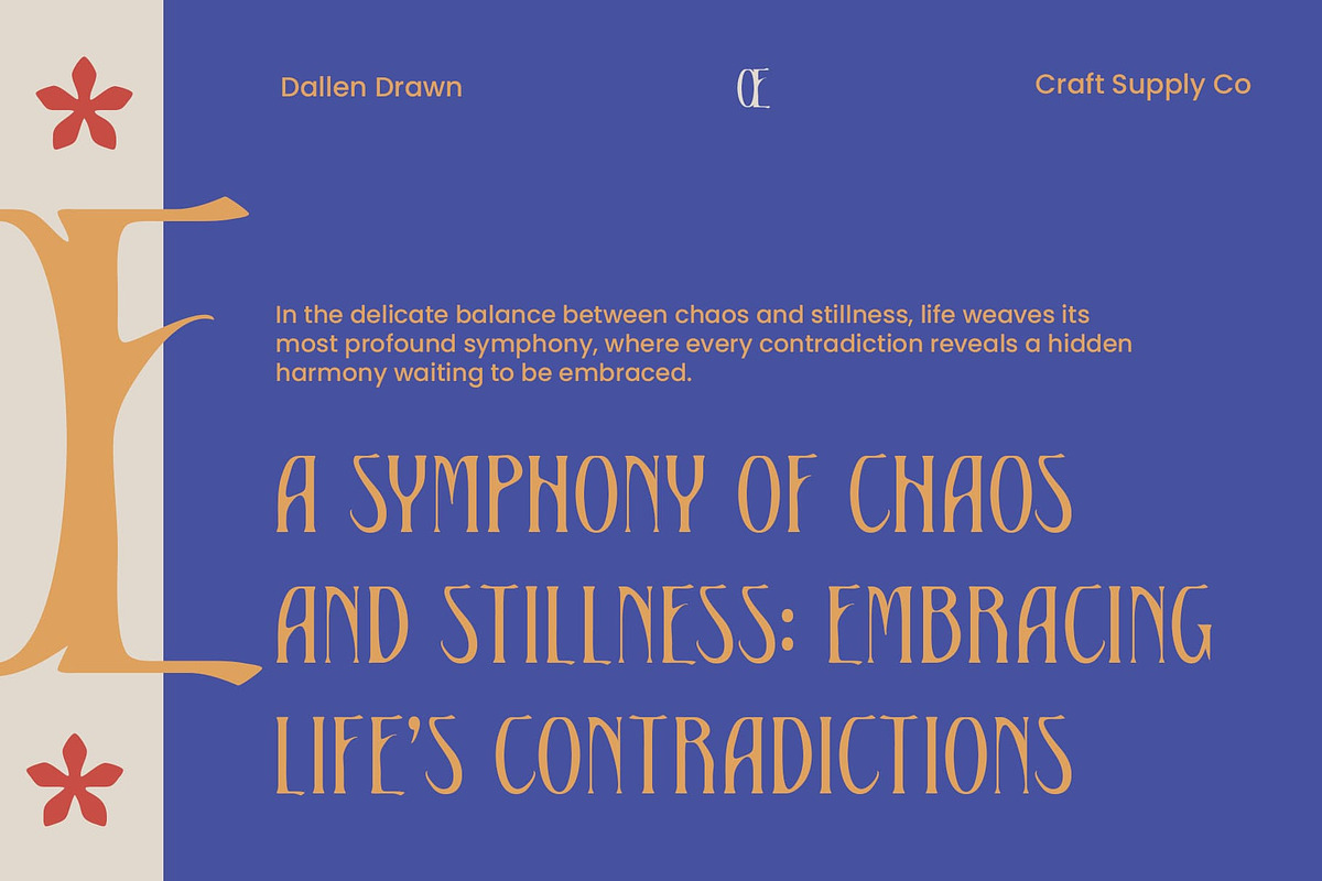 Dallen Drawn, a Serif Font by Craft Supply Co. (Photo 2 of 8)