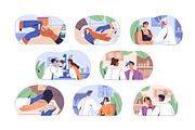 Doctors taking medical tests set, a Healthcare Illustration by PaperTrident (Thumbnail 1 of 9)