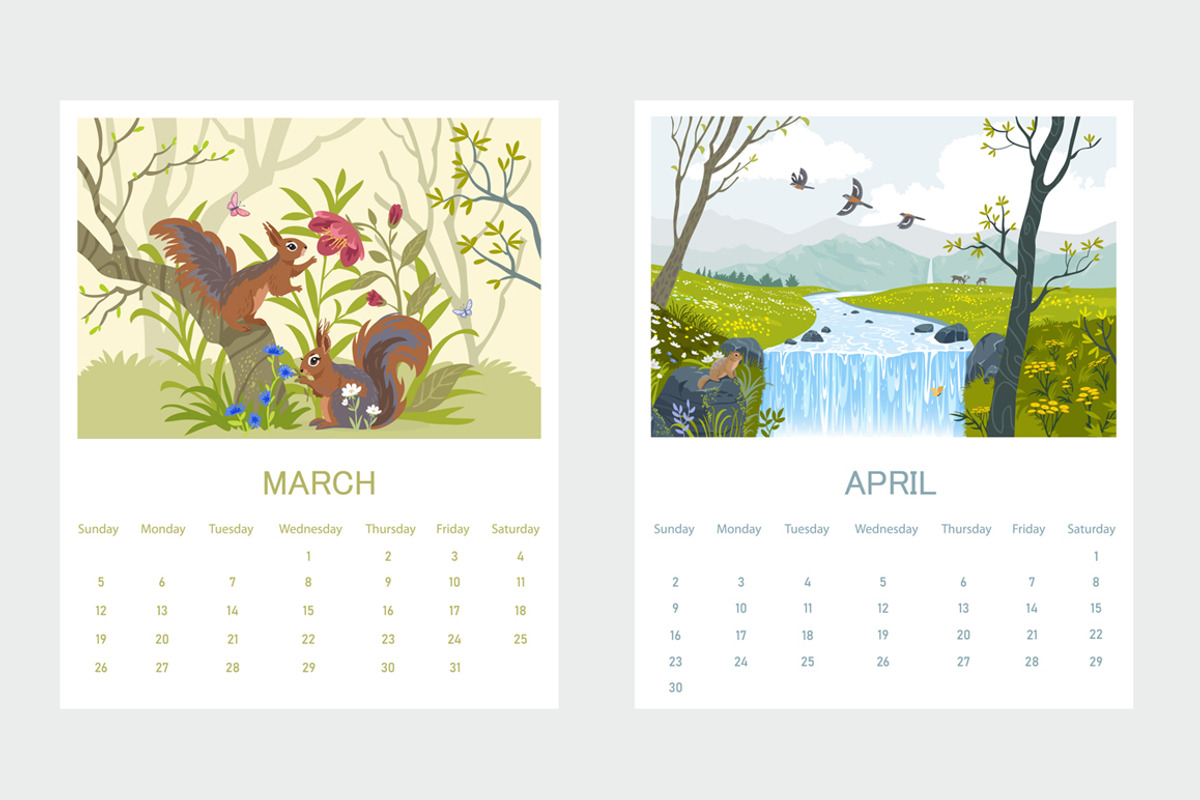 Calendar 2023, an Animal Illustration by JulianArt (Photo 3 of 7)