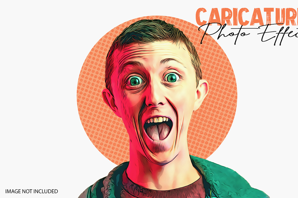 Caricature Photo Effect, a Layer Style Add-On by dx_vect (Photo 2 of 3)
