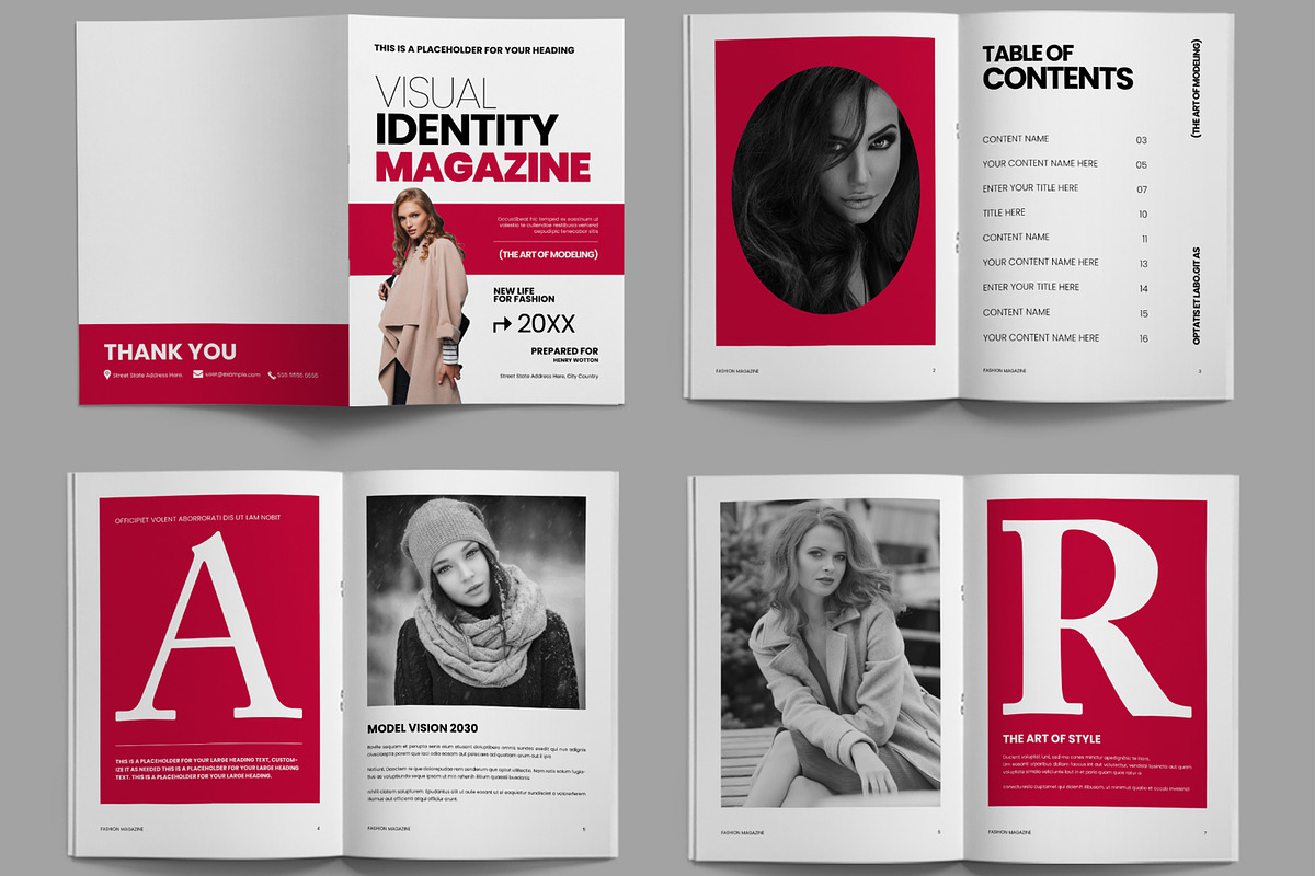 Visual Identity Magazine Template, a Magazine Template by ContestDesign (Photo 2 of 3)