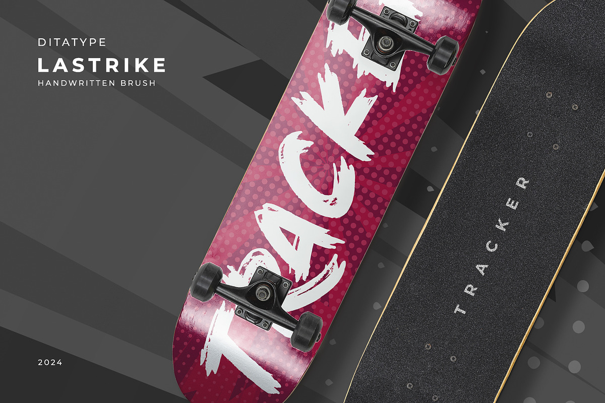 Lastrike, a Script Font by Ditatype (Photo 5 of 11)