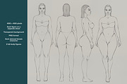 Plus Size Female Fashion Figure, a Person Illustration by designs.svkl (Thumbnail 6 of 8)