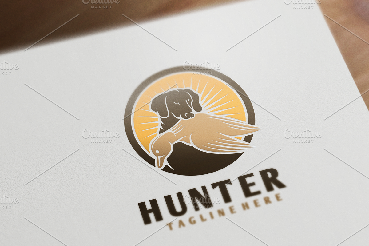 Dog Hunter Logo, a Branding & Logo Template by VectorCrow (Photo 1 of 2)