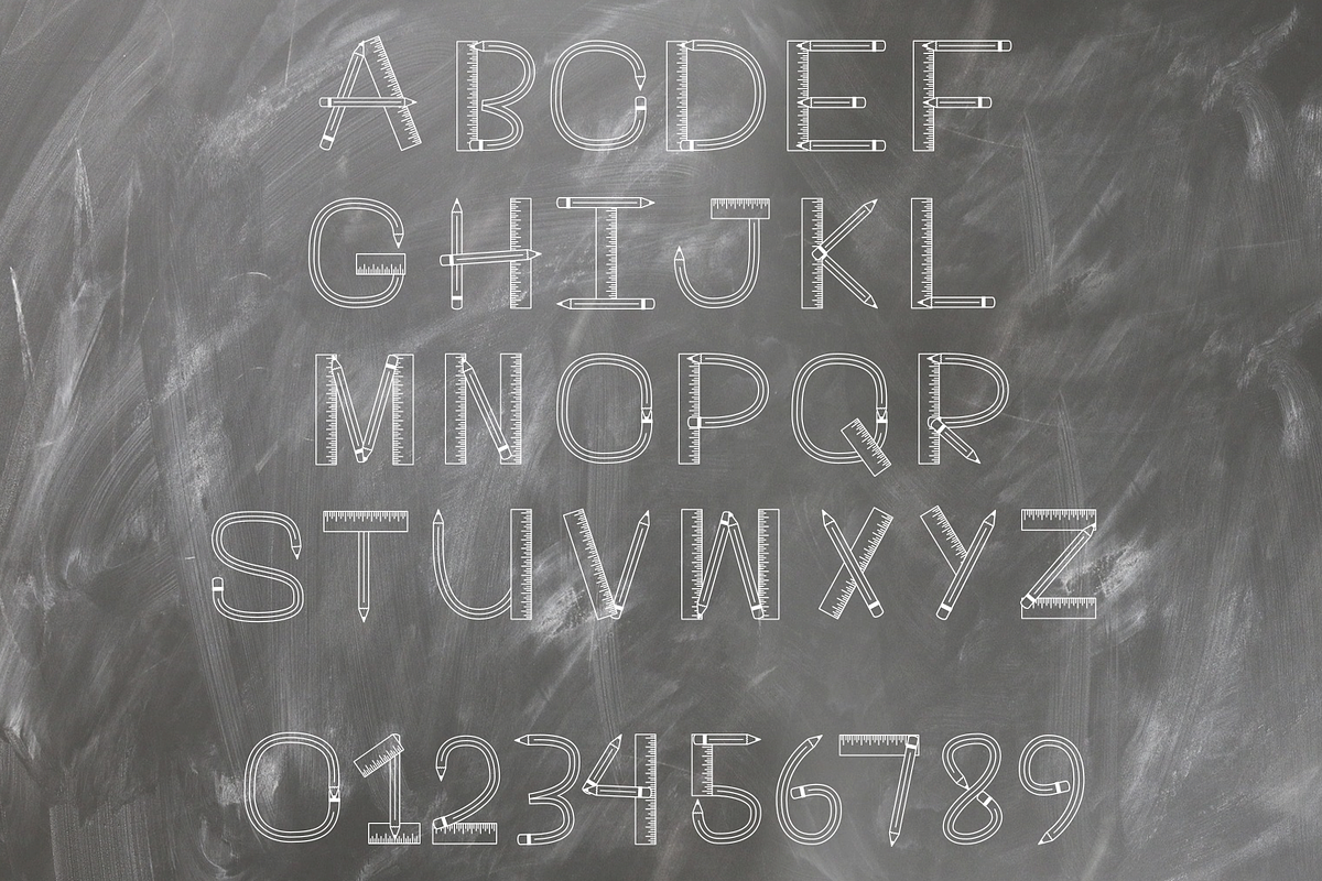 Teacher Font preview 4
