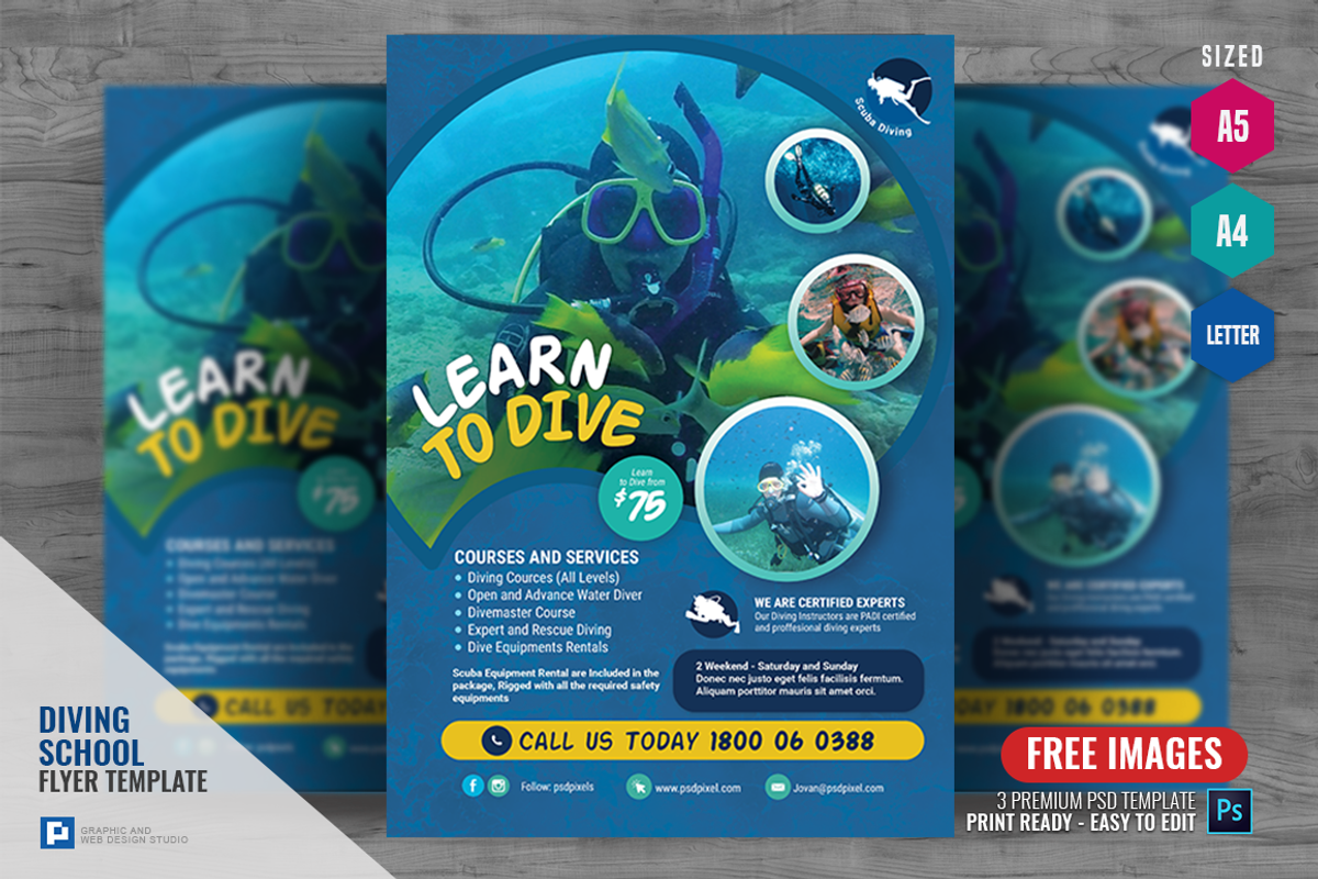 Learn to Dive Flyer