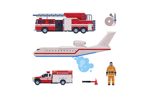 Firefighting Equipment and, an Object Illustration by TopVectors