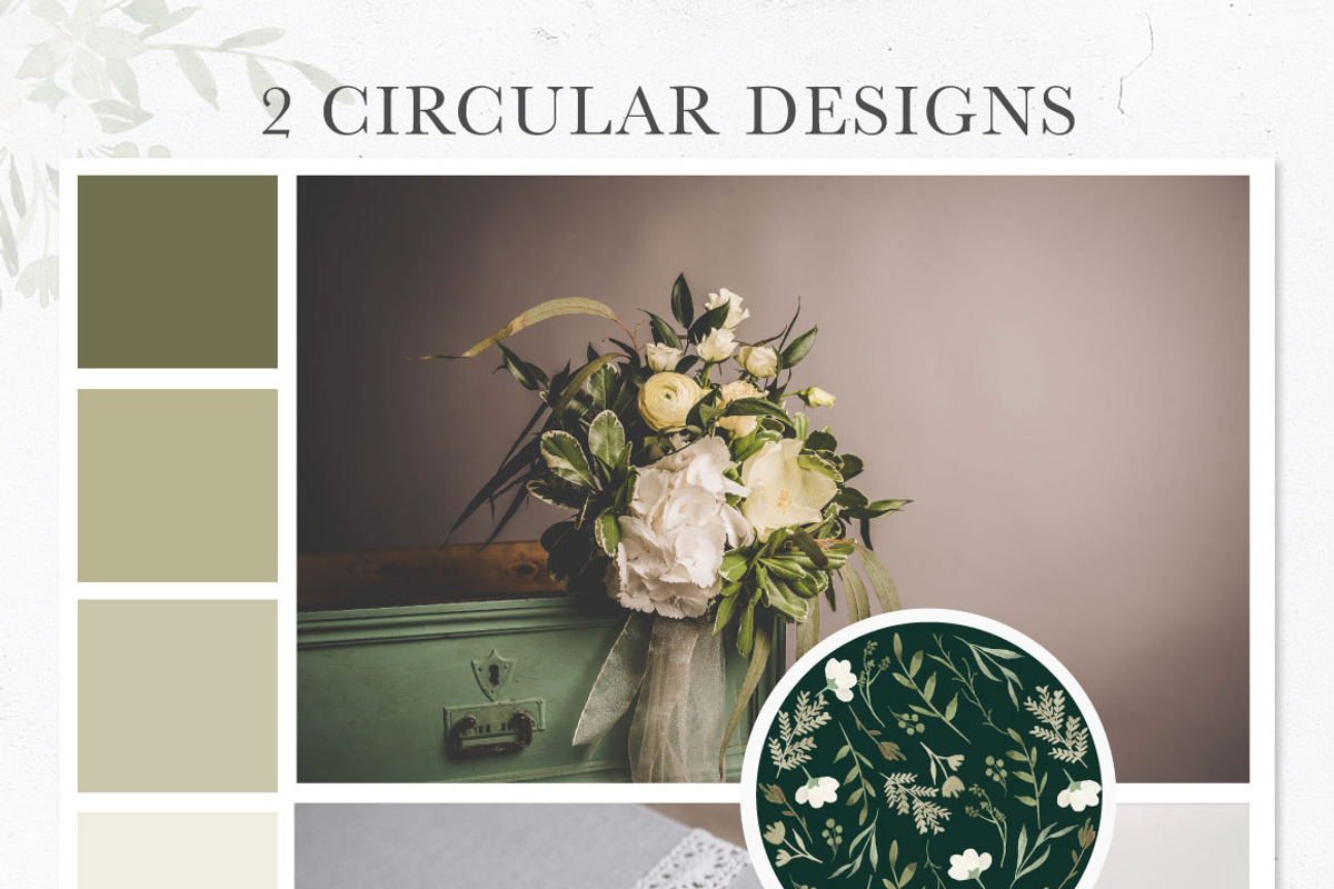 Neutral Botanicals Florals & Leaves, a Work Illustration by Momo Studio (Photo 9 of 16)