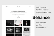Amari - Behance Portfolio template, a HTML Template by Omnify (Thumbnail 1 of 2)