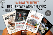 Halloween Real Estate Flyer Bundle, a Flyer Template by CreativeVinesStore (Thumbnail 1 of 6)