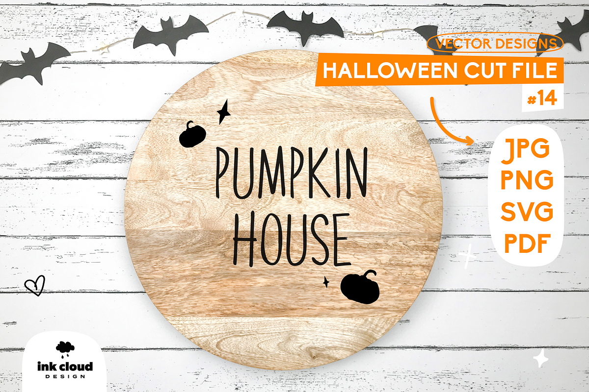 Halloween Bundle Pumpkin Spooky Cut, an Illustration by InkCloudDesign (Photo 3 of 10)