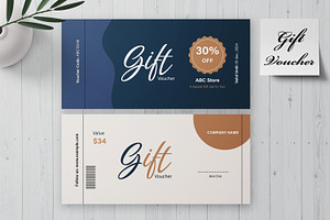 Gift Voucher Template, a Card Template by MightyDesign