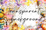 Honey Bees Clipart, an Illustration by BigCakeBee (Thumbnail 2 of 4)