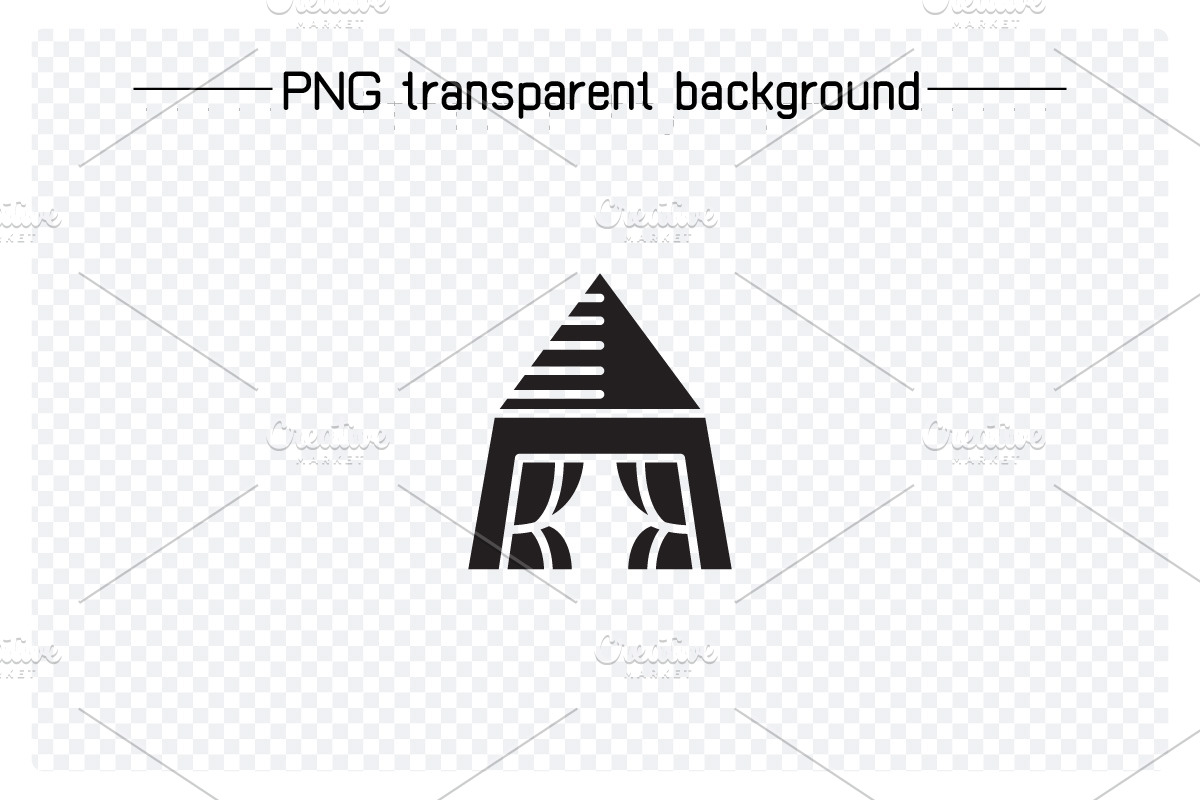 Dome Tent Cabin Tent Icons Set, a Solid Icon by Designfour (Photo 6 of 7)