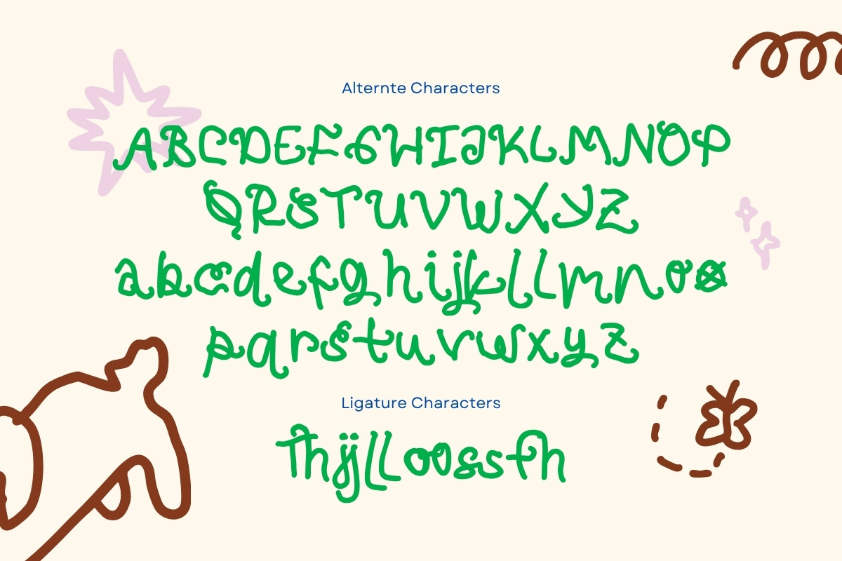 Wrong Hand Messy Lefty Handwriting, a Handwritten Font by Sloulyfe (Photo 9 of 11)