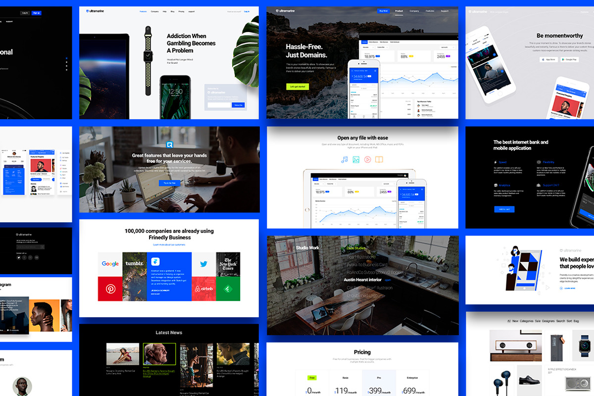 Ultramarine UI Kit, an UI Kit Template by Amirzhanuly (Photo 2 of 10)