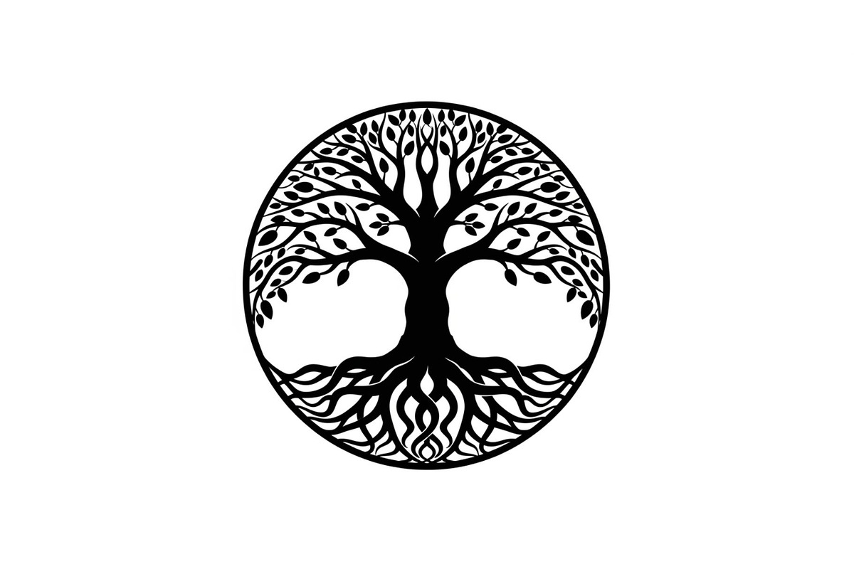 Tree of Life Circle SVG Bundle, an Illustration by Gfx_Store (Photo 14 of 50)
