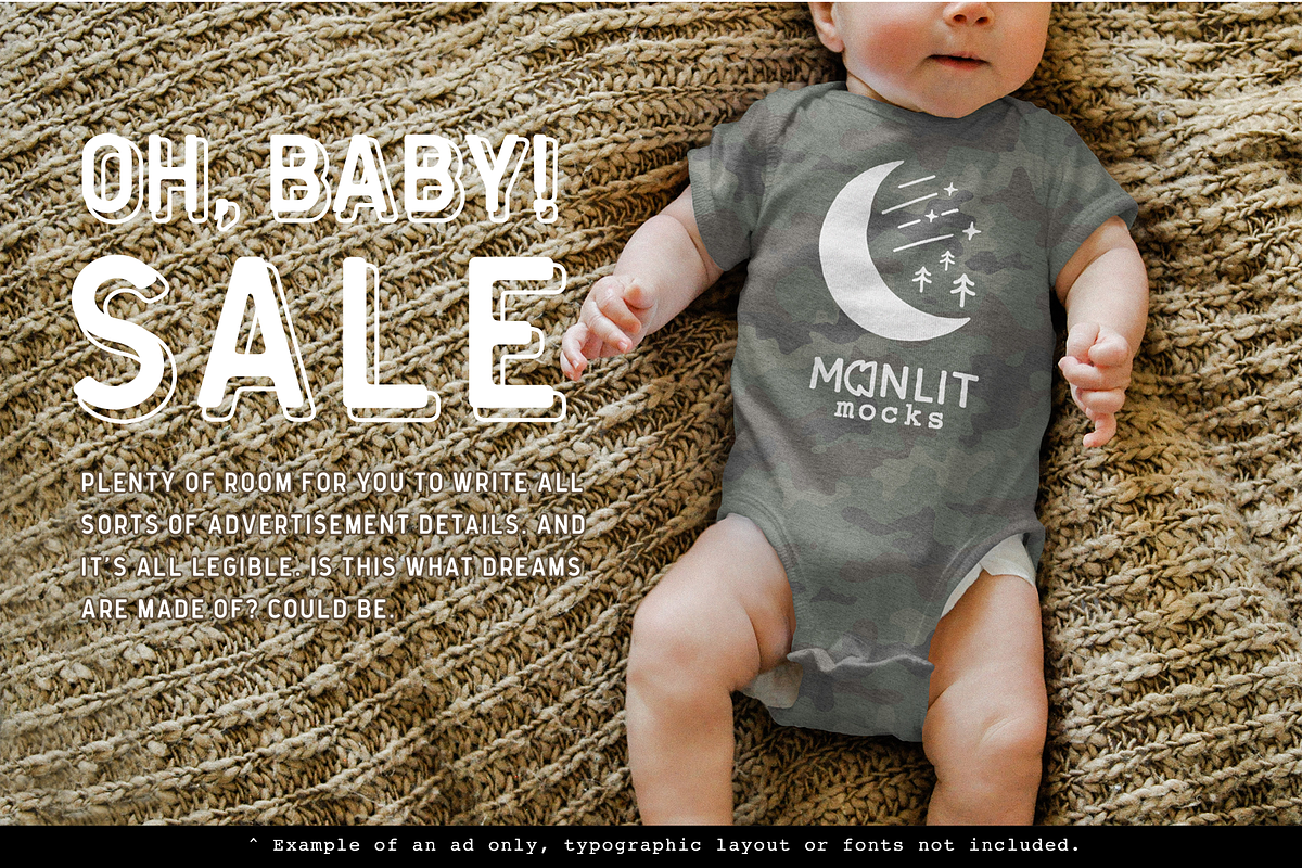 Baby Bodysuit Mockup, a Shirt Mockup by Moonlit Mocks (Photo 5 of 6)
