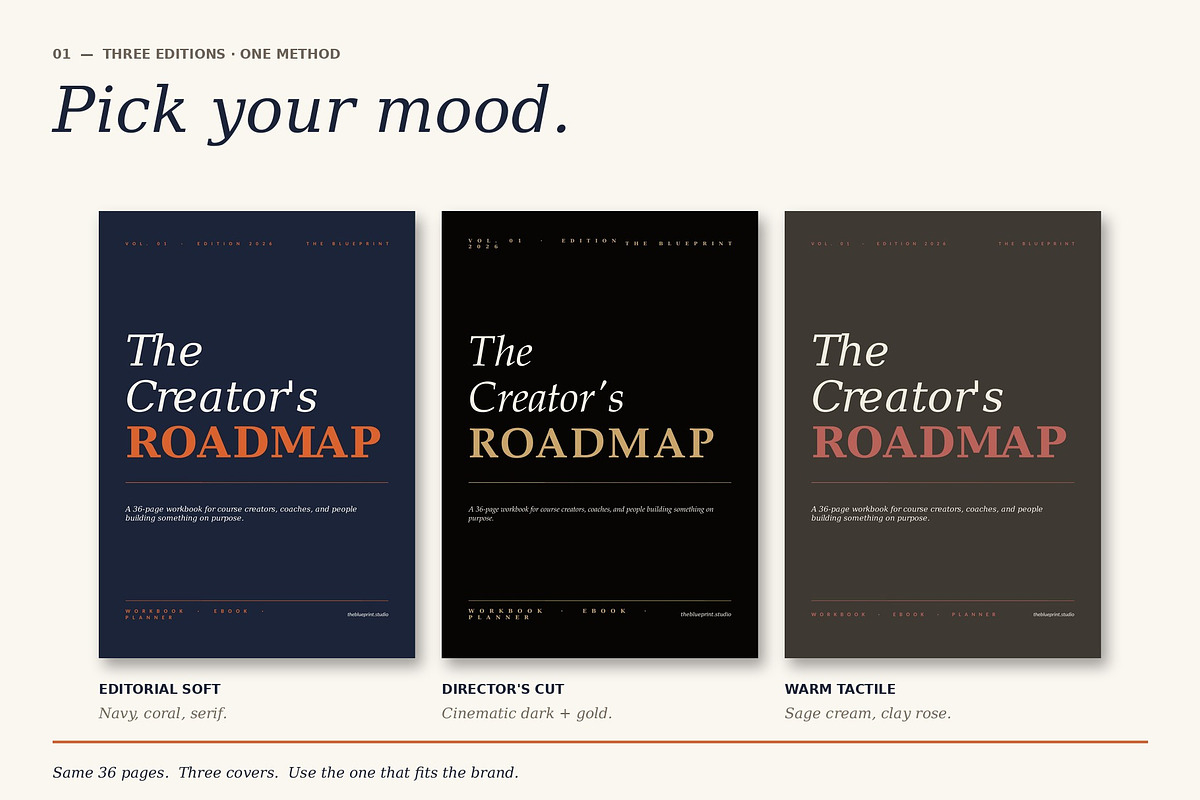 Course Workbook & eBook — 3-in-1, a Branding & Logo Template by Just Necessary (Photo 2 of 9)