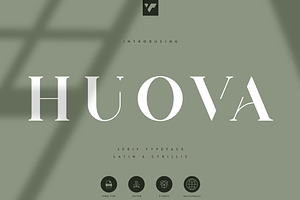 Huova Serif Typeface 8 Fonts