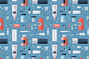 Medicine set + seamless pattern, a Healthcare Illustration by Good Studio (Thumbnail 5 of 14)