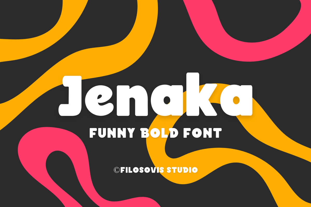 Jenaka | Bold Font, a Slab Serif Font by filosovis (Photo 1 of 5)