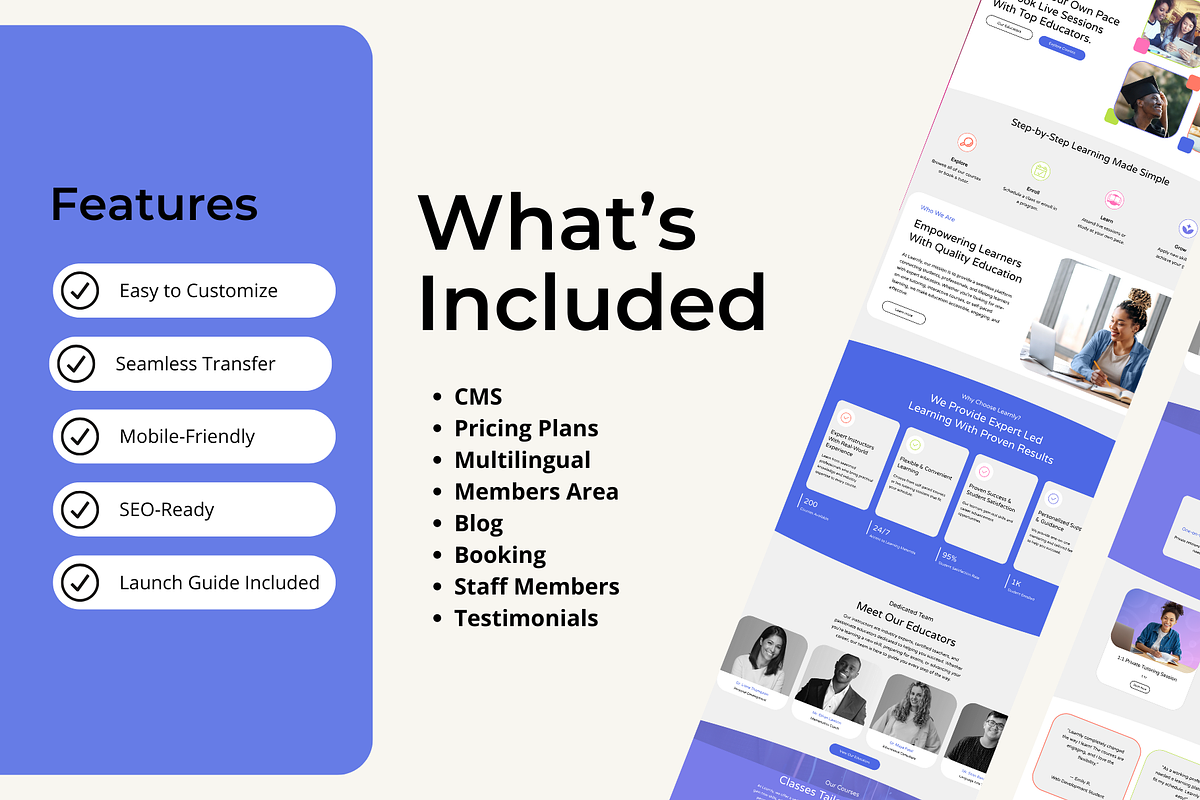 Learnly Wix Template for Educators, a Wix Template by Collette Collabs (Photo 5 of 6)