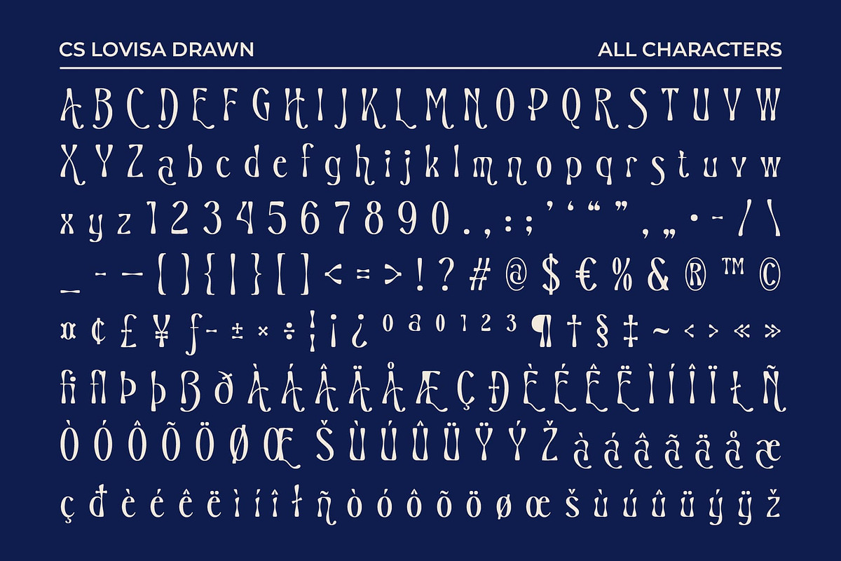 CS Lovisa Drawn, a Sans Serif Font by Craft Supply Co. (Photo 8 of 8)