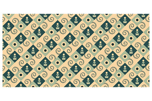 Geometric Emerald and Beige, a Decorative Illustration by Creative Backgrounds