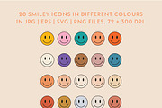 Retro Smily Face Icons, an Icon by Forth and Wild (Thumbnail 2 of 3)