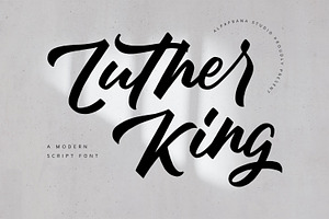 Luther King - Modern Script Font